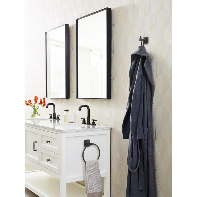 Amerock Stature Matte Black Closed Towel Ring