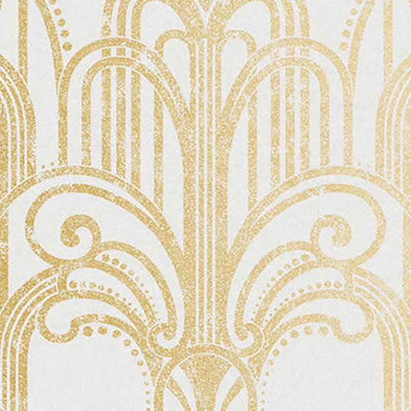 Art Deco Gold and Pearl Geometric Paste the Wall Wallpaper