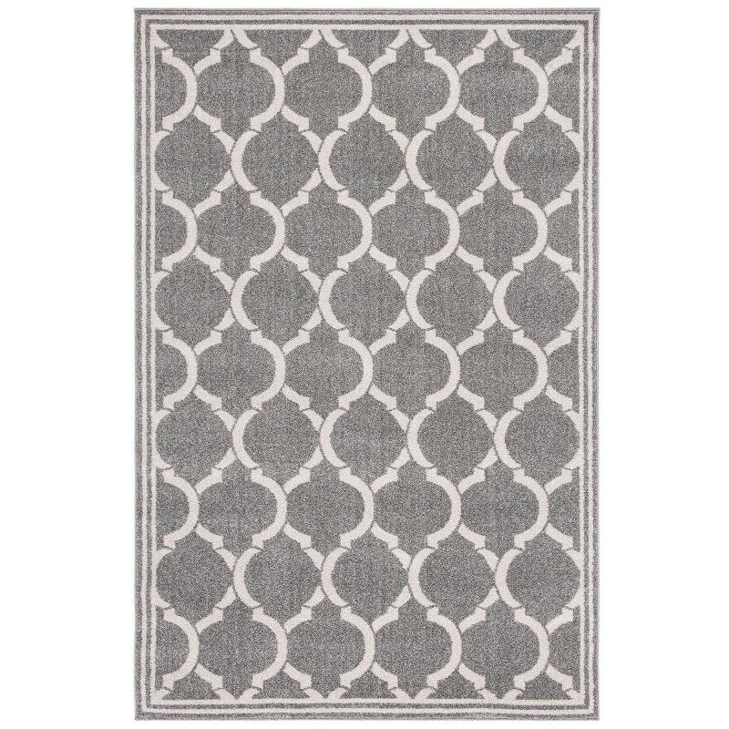 Amherst AMT415 Power Loomed Indoor Area Rug - Dark Grey/Beige - 6'x9' - Safavieh