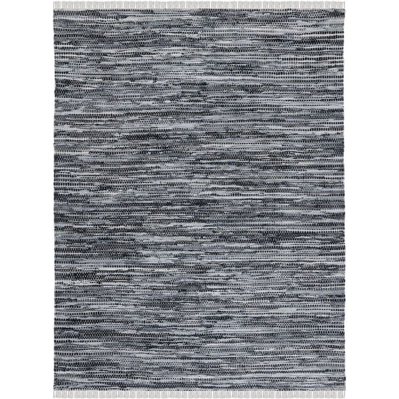 Montauk MTK251 Hand Woven, Flat Weave Indoor Area Rug - Grey/Black - 8'x10' - Safavieh
