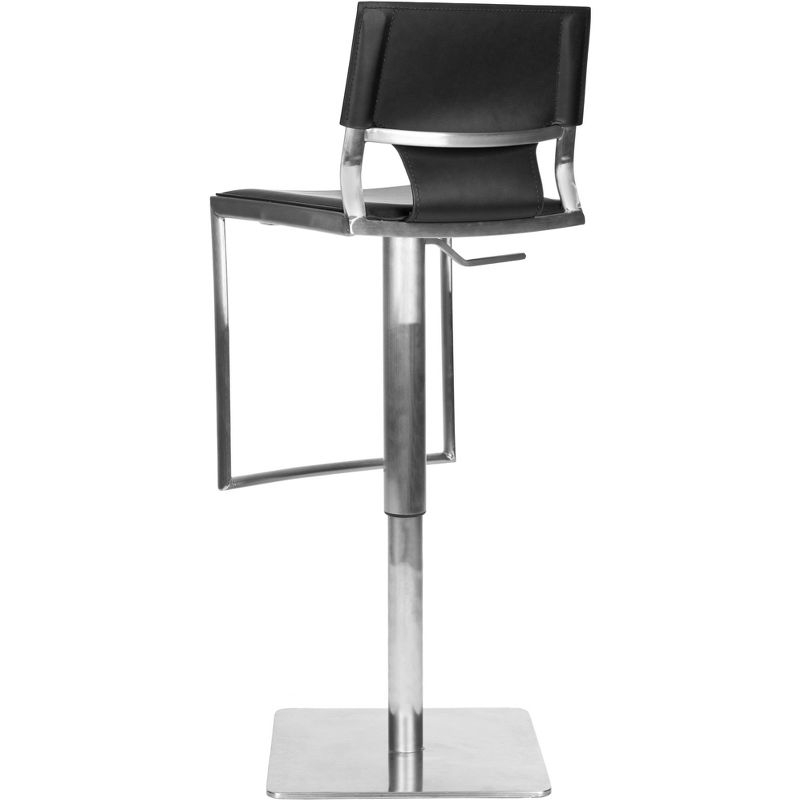 Armondo Gas Lift Swivel Bar Stool - Black - Safavieh