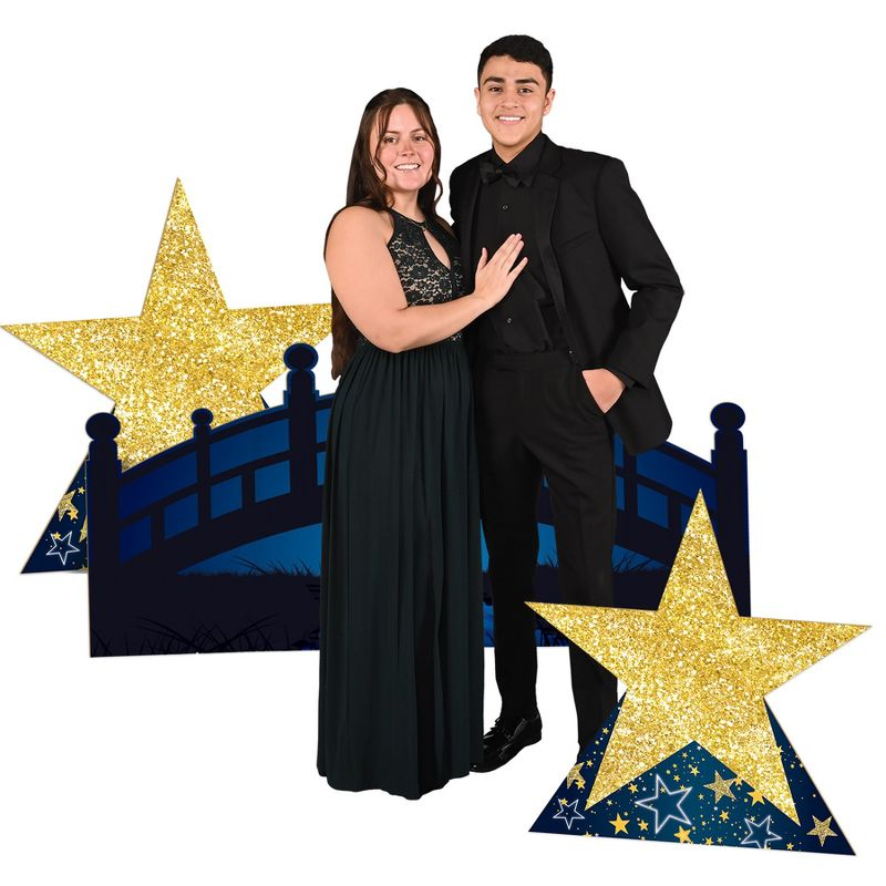 Beistle Starry Night Bridge Stand-Up, 35" x 6' 4", (4/Box) Multicolored