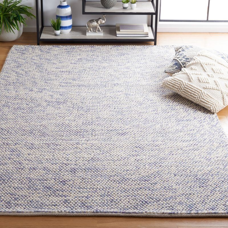 Natura NAT182 Hand Loomed Indoor Area Rug - Blue/Ivory - 6'x9' - Safavieh