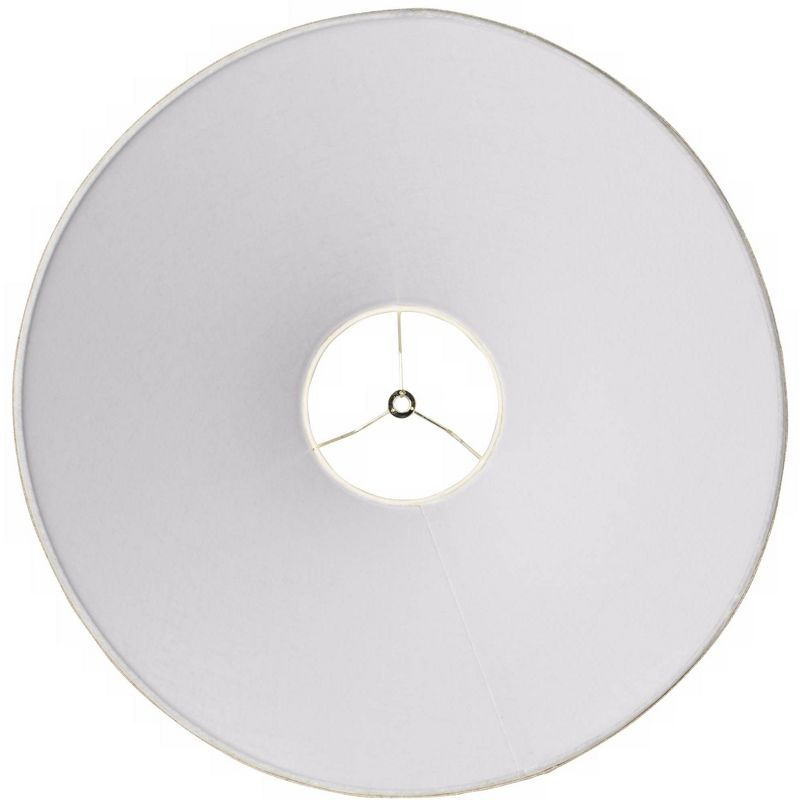 Springcrest Empire Lamp Shade Fine Burlap Large 6" Top x 21" Bottom x 13.5" High Spider Fitting with Replacement Harp and Finial