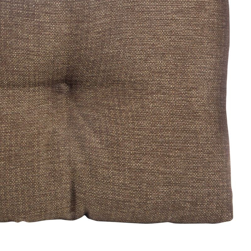 Gripper 35" Tufted Omega Universal Bench Cushion Gold: Indoor Woven Polyester Rectangle Seat, 3" Thick, 36"x14"