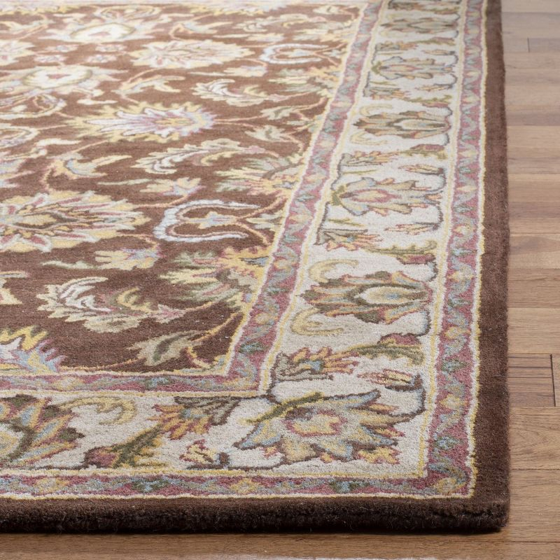 Heritage HG912 Hand Tufted Area Rug - Brown/Ivory - 8'3"x11' - Safavieh.