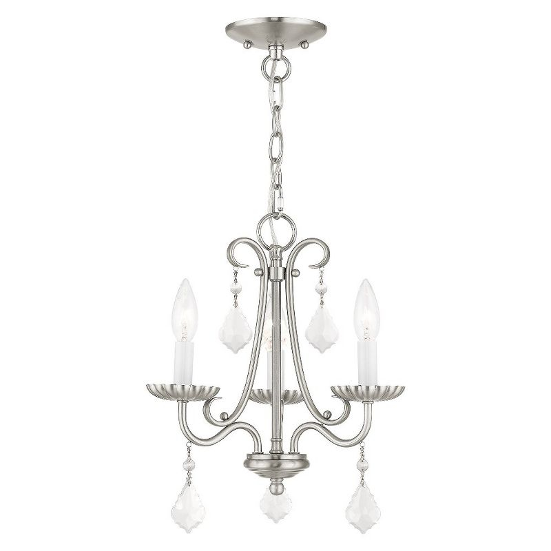 Livex Lighting Daphne 3 - Light Chandelier in  Brushed Nickel