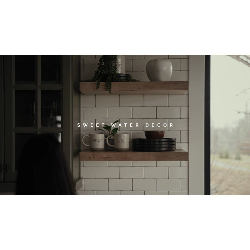 Sweet Water Decor Amber Glass Black Label Dish Soap Dispenser - 16oz