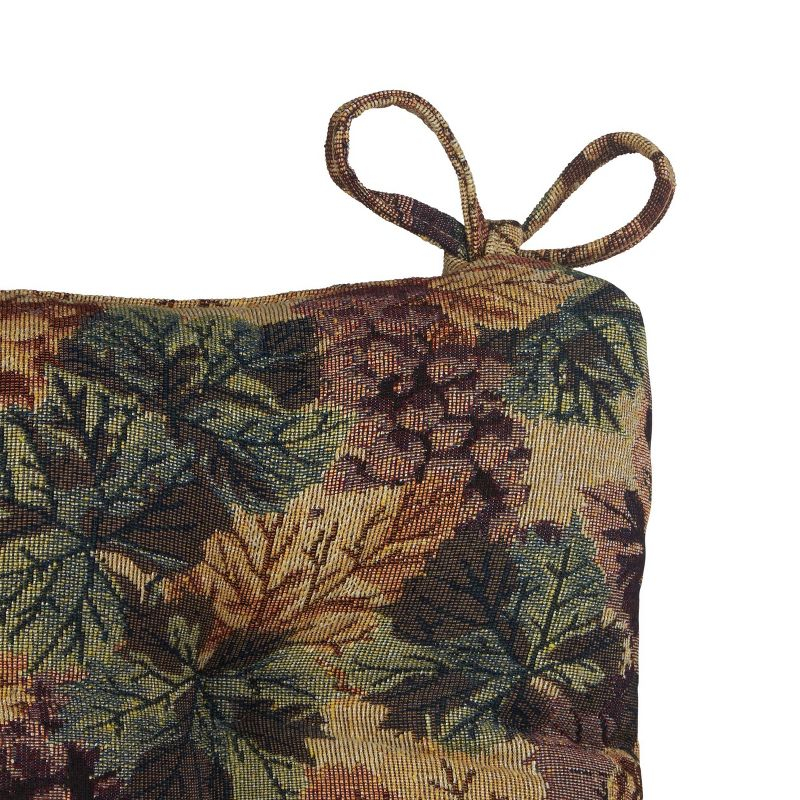 Gripper Jumbo Cabernet Rocking Chair Cushion Set Include Seat and Back Cushion: Solid Polyester & Cotton, Indoor, 21"x17"x3"