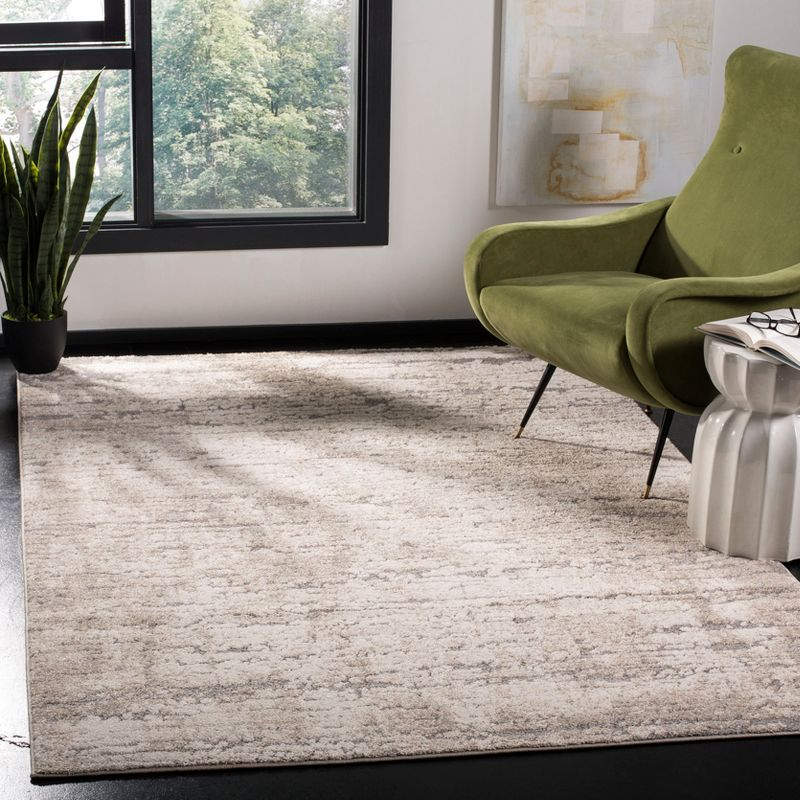Spirit 100 SPR126 Power Loomed Indoor Area Rug - Taupe/Ivory - 4'x6' - Safavieh