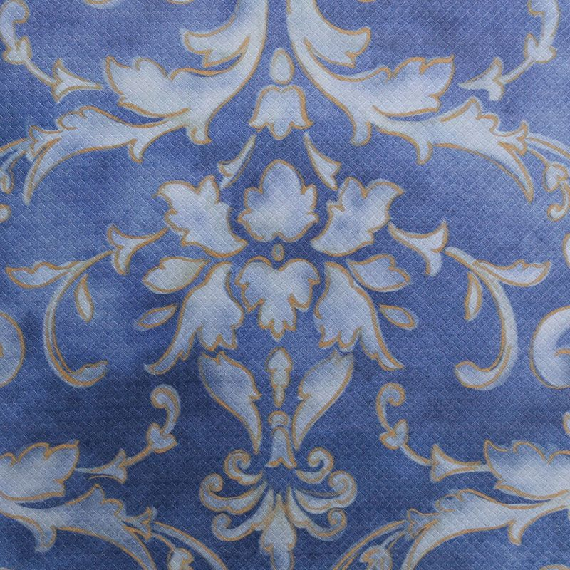 SoHome Cozy Living Watercolor Damask Anti-Fatigue Kitchen Mat, Blue/Gold, 20"x36"