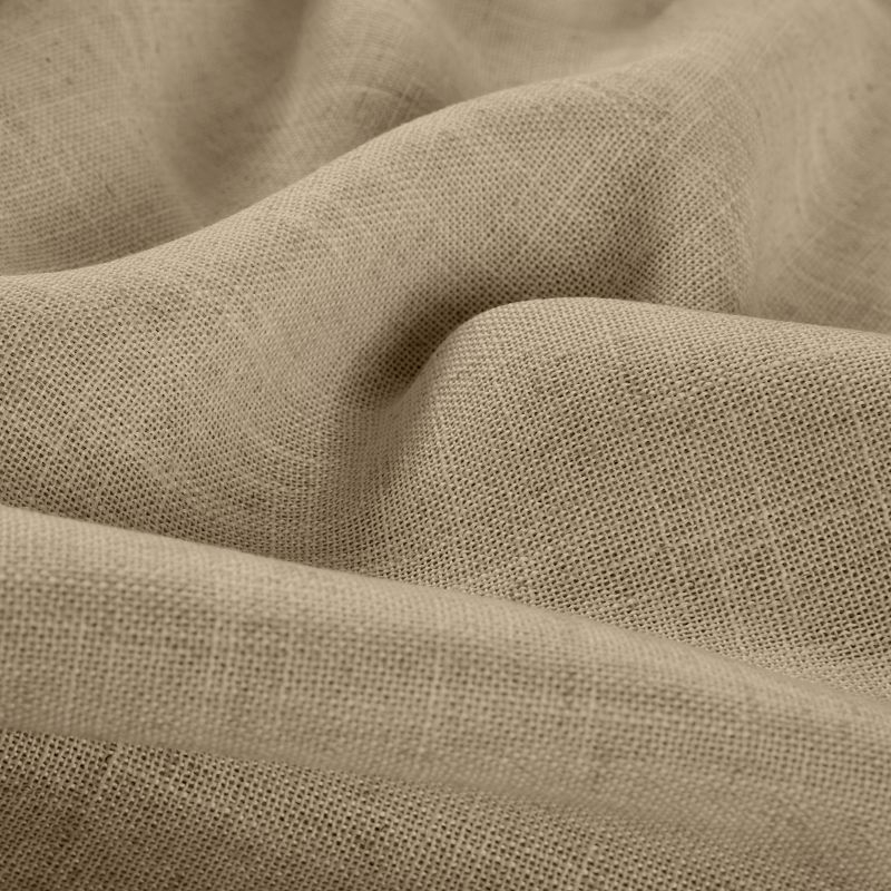 Harrow Solid Texture Room Darkening Single Window Curtain Panel - 52" x 95" - Linen - Elrene Home Fashions