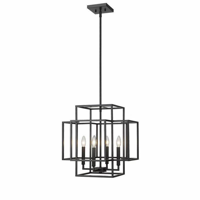 Z-Lite Titania 4 - Light Chandelier in  Matte Black