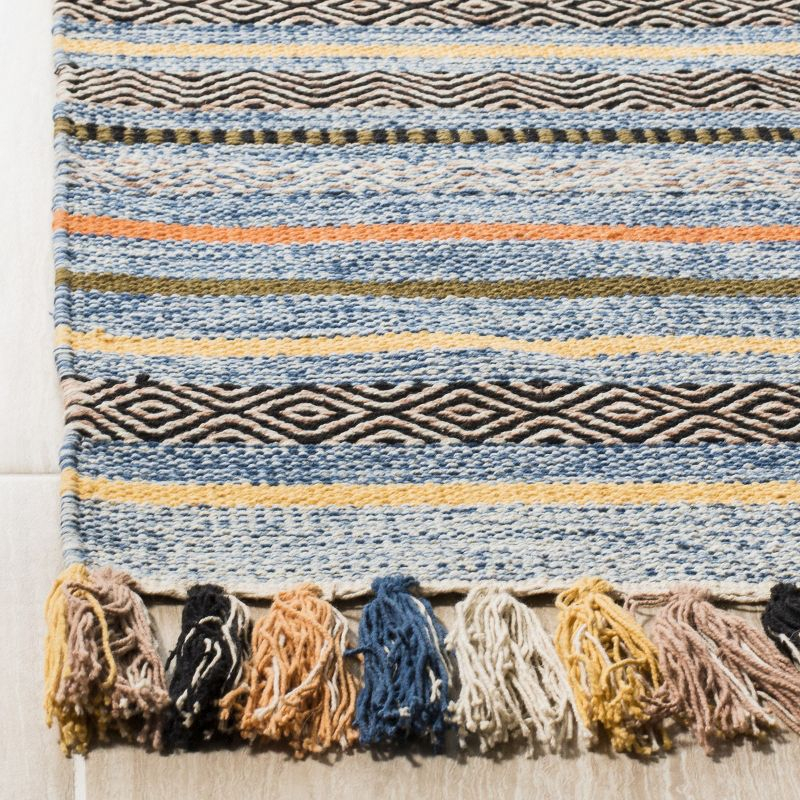 Montauk MTK901 Hand Woven Indoor Area Rug - Blue/Multi - 6'x6' - Safavieh.