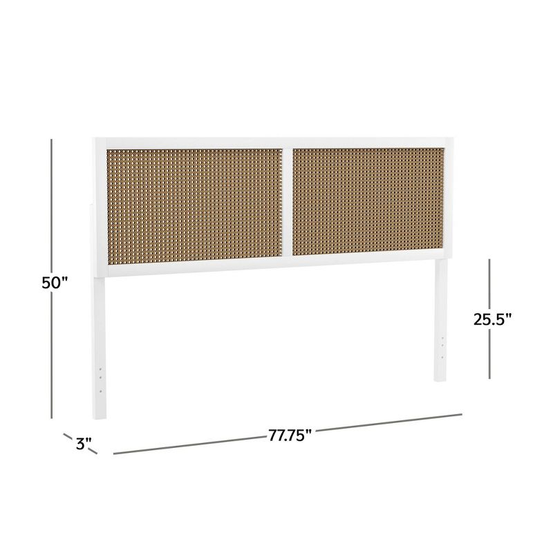 Serena Wood and Cane Panel Headboard - Hillsdale Furniture