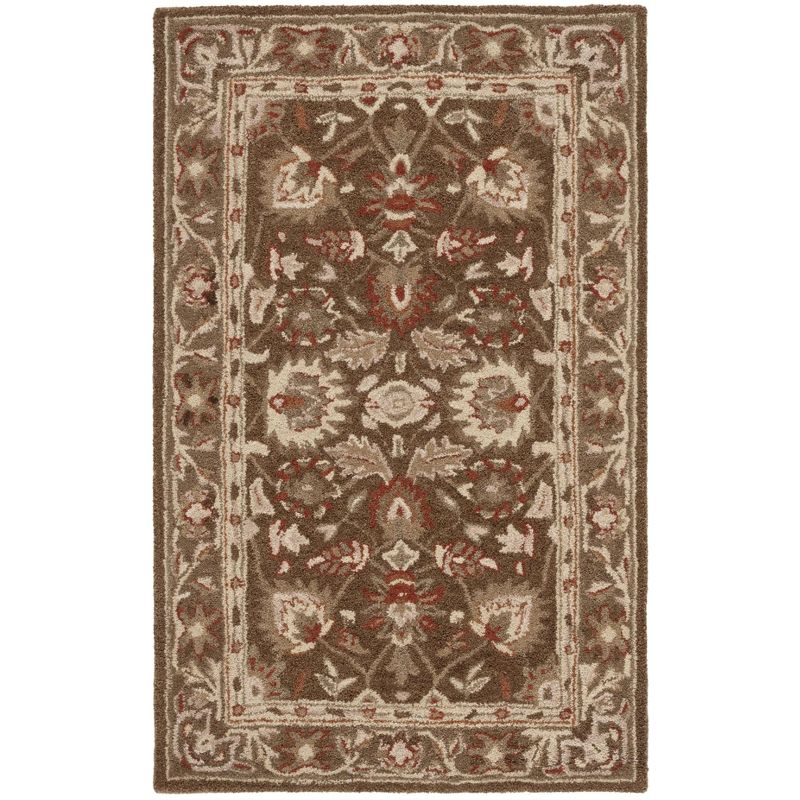 Anatolia AN512 Hand Tufted Indoor Accent Rug - Brown/Green - 3'x5' - Safavieh