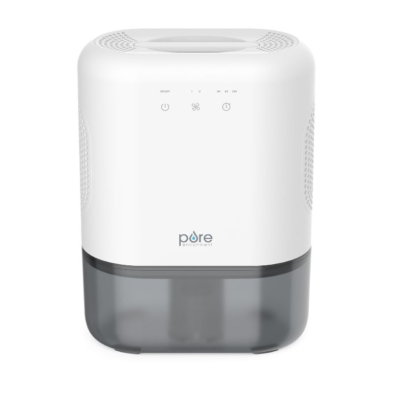 Pure Enrichment Pure Dry Elite Dehumidifier White: Small Room & Bathroom, 20 Oz/Day, Auto Shut-Off, 100-300 Sq. Ft.