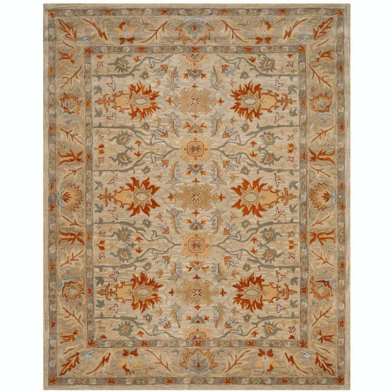 Antiquity AT63 Hand Tufted Area Rug - Beige/Multi - 6'x9' - Safavieh.