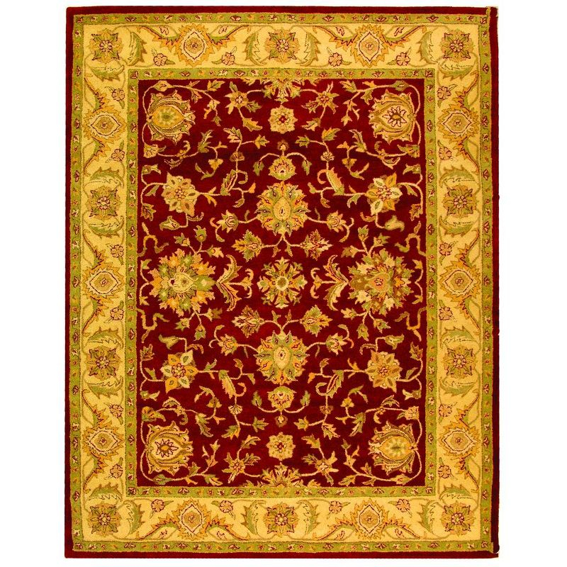 Antiquity AT312 Hand Tufted Area Rug - Red/Gold - 6'x9' - Safavieh.