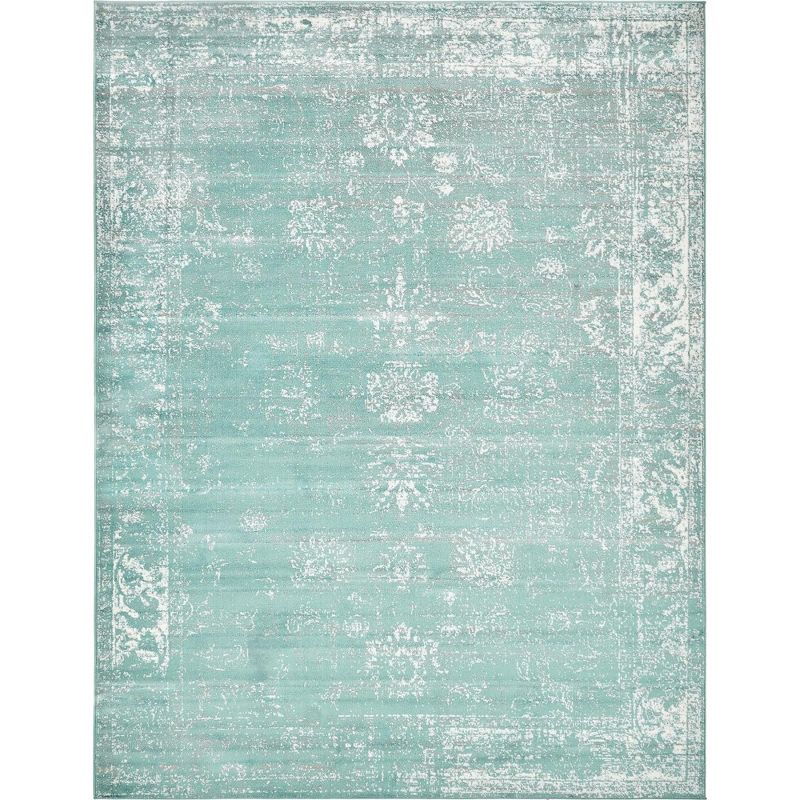 Unique Loom 9' 0 x 12' 0 Sofia Casino Turquoise Area Rug