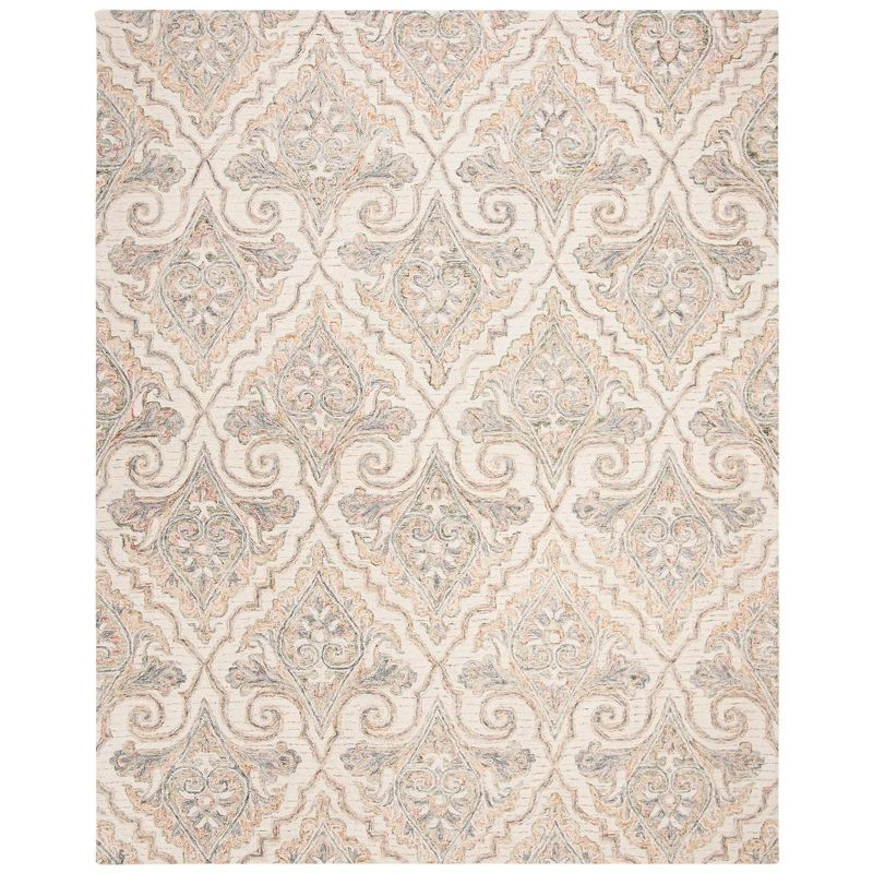 Aubusson AUB103 Hand Tufted Area Rug - Ivory/Green - 8'x10' - Safavieh.