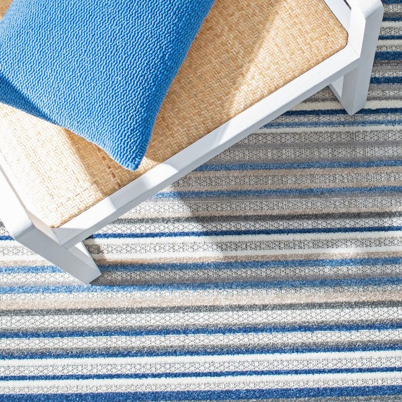 Cabana CBN323 Loomed Indoor Area Rug - Grey/Blue - 5'3"x7'6" - Safavieh