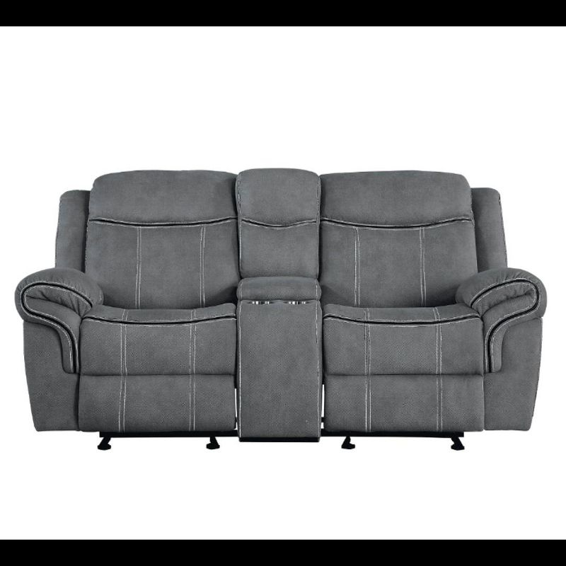 Acme Furniture 78" Zubaida Sofa Two Tone Gray Velvet