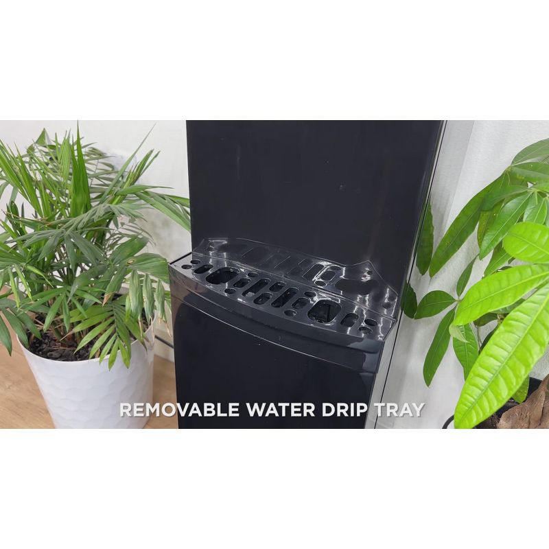 Frigidaire Water Cooler White: Freestanding Electric Dispenser, 5 Gallon Capacity, Hot & Cold, Safety Switch
