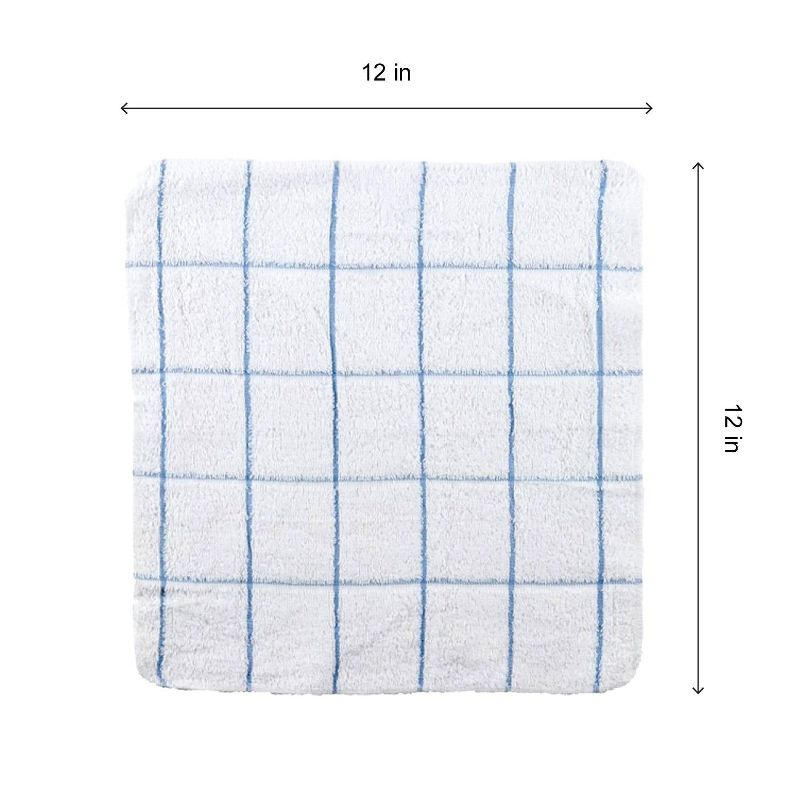 Arkwright Home Kitchen Dishcloths (12 Pack) - Cotton, 12x12 in. - Blue