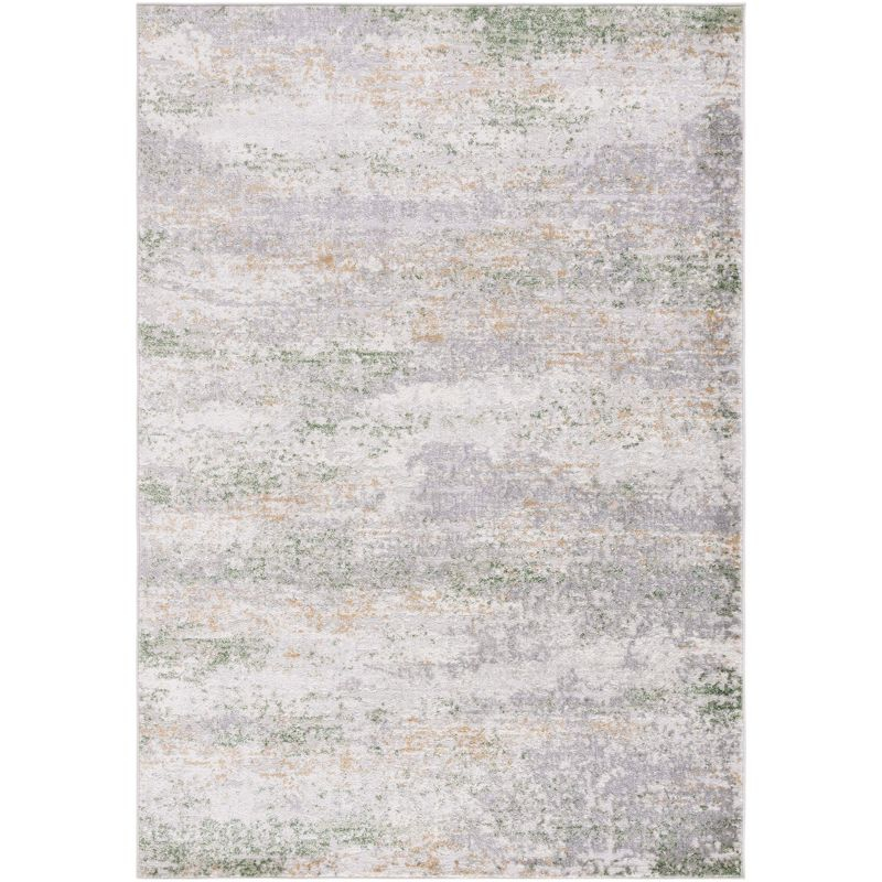 Palma PAM358 Power Loomed Indoor Accent Rug - 4'x6' - Grey/Green - Safavieh
