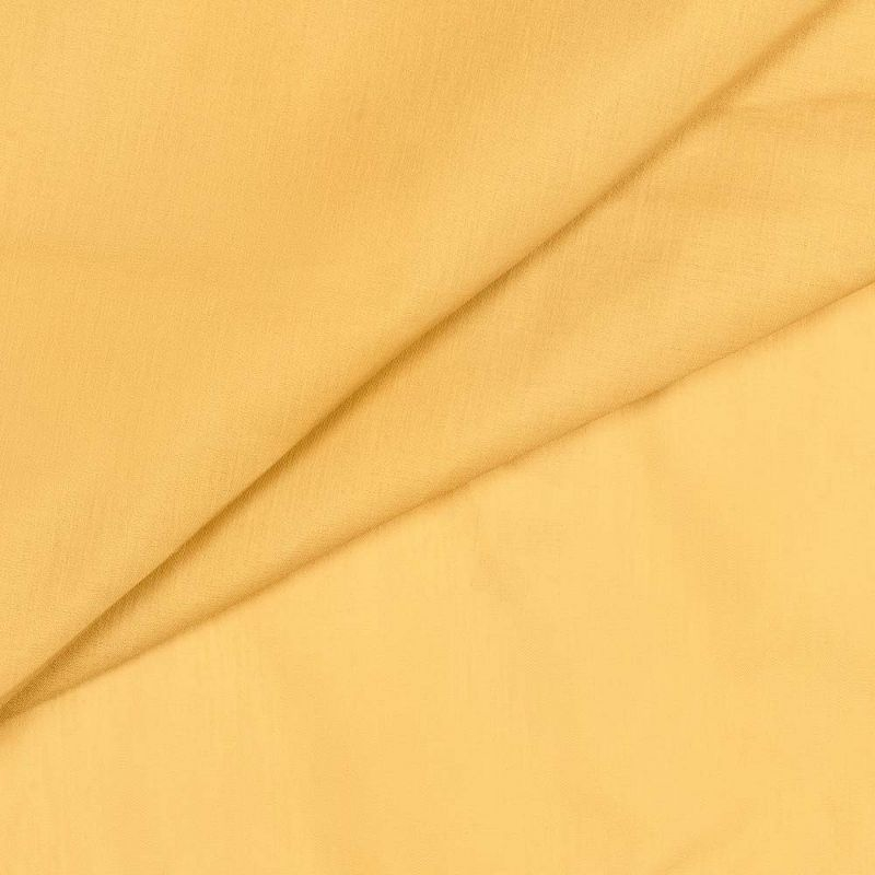 Ellis Stacey 1.5" Rod Pocket High Quality Fabric Solid Color Window Tailored Tier Pair 56"x45" Yellow