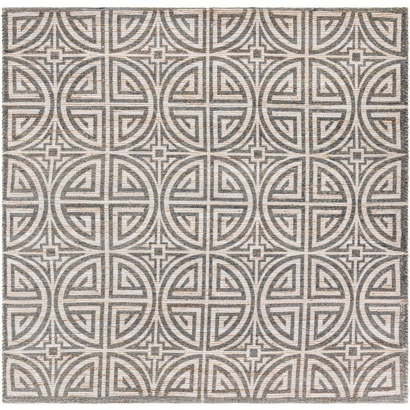 Unique Loom 7' 10 x 7' 10 Radha Chenille Jute Square Area Rug