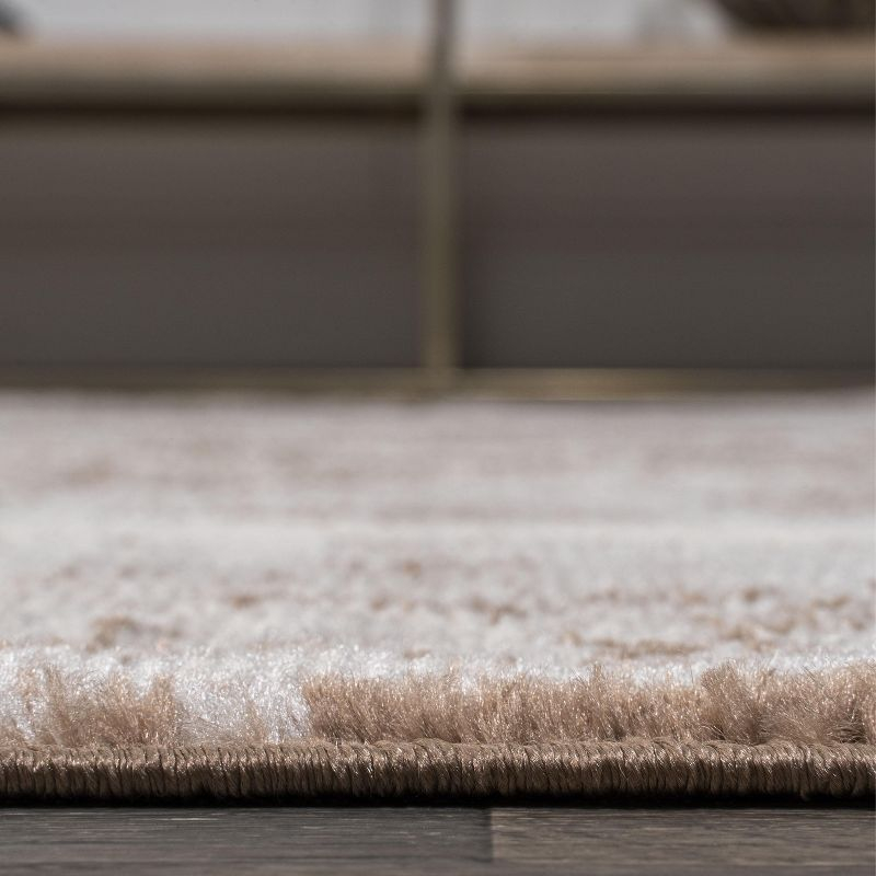 8'x10' Rosalia Cottage Medallion Area Rug, Brown/Cream - JONATHAN Y