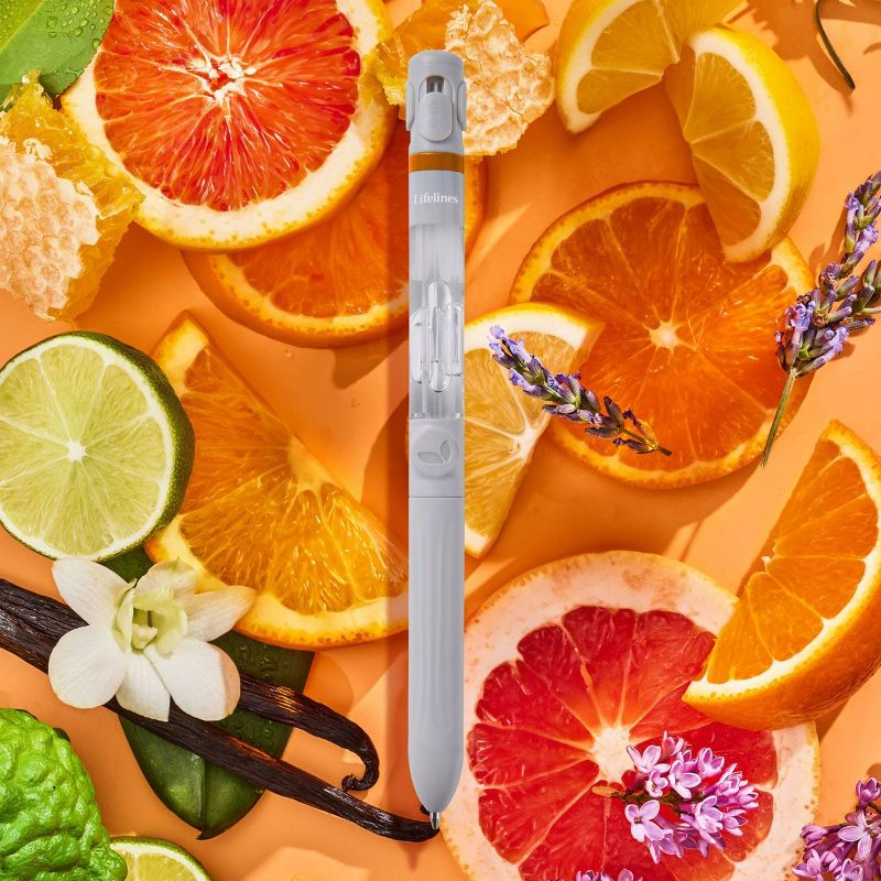 Lifelines Citrus Grove Essential Oil Blends with Pen Diffuser: Aromatherapy Gift Set, No Battery Required