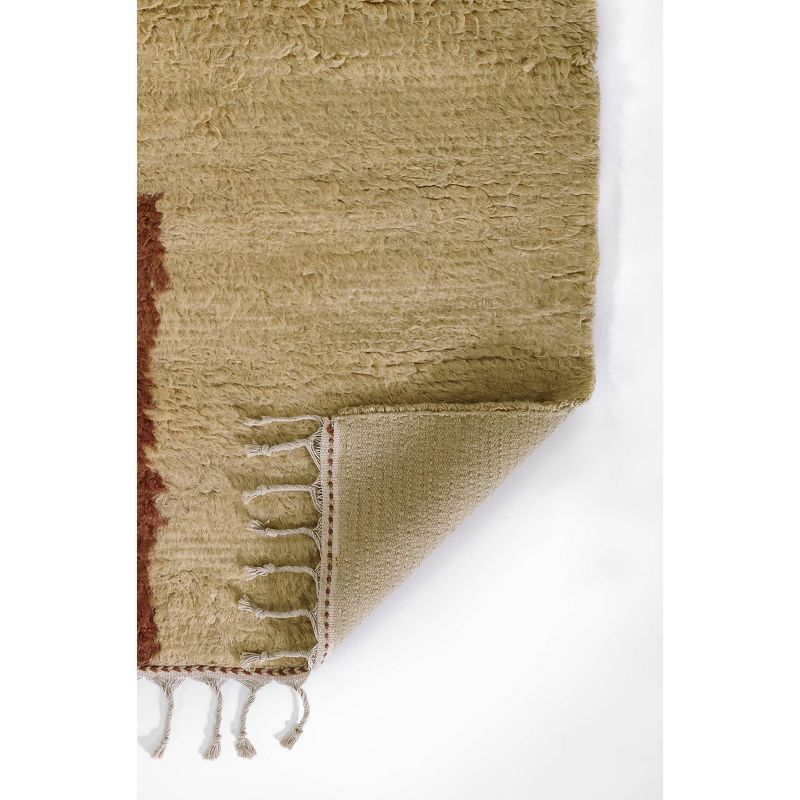 Momeni 5'x8' Neo Block Print Geometric Handwoven Area Rug: Multicolored Wool, High Pile, Indoor Rectangle, No Backing