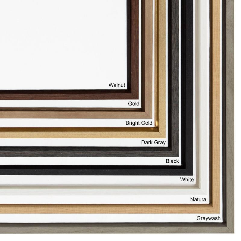 Kate and Laurel Sylvie Blank Framed Canvas 18x40