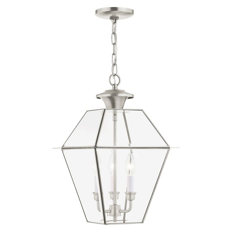 Livex Lighting Westover 3 - Light Pendant in  Brushed Nickel
