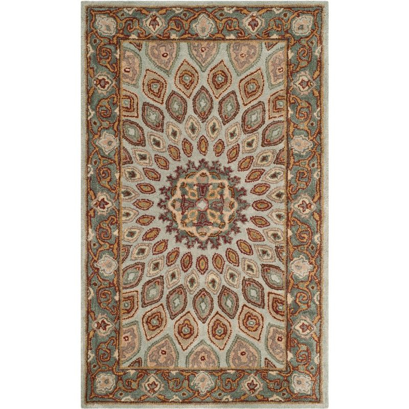Heritage HG914 Hand Tufted Area Rug - Blue/Grey - 3'x5' - Safavieh.
