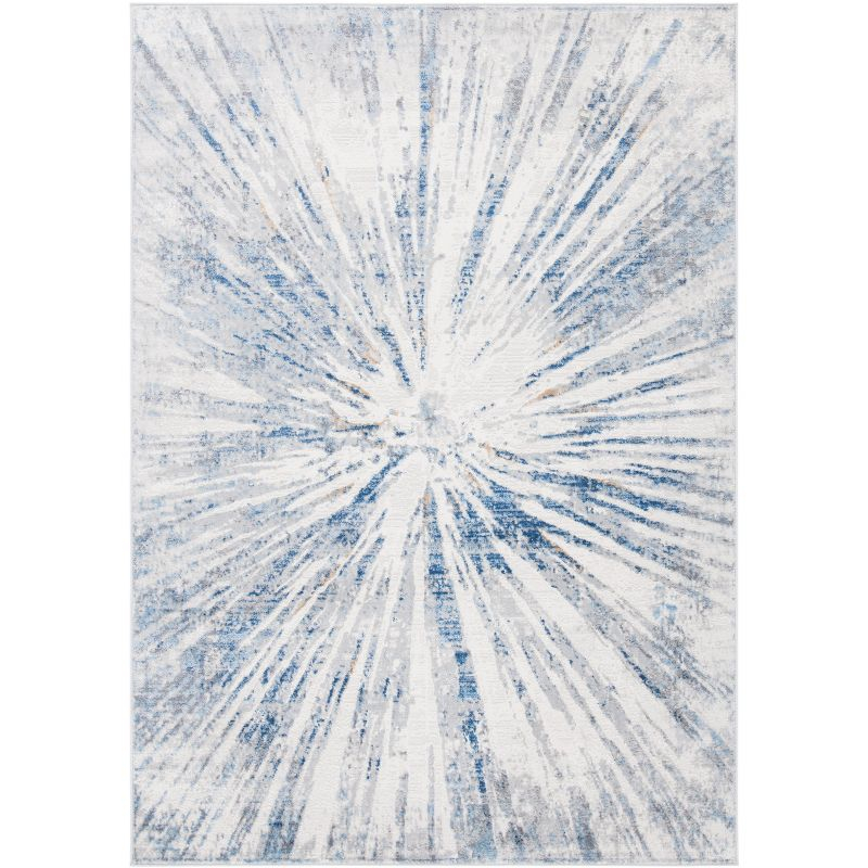 Amelia ALA449 Power Loomed Indoor Area Rug - Grey/Blue - 4'5"x6'5" - Safavieh