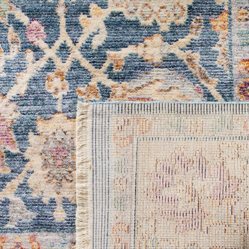 Illusion ILL710 Power Loomed Area Rug - Blue/Creme - 9'x12' - Safavieh