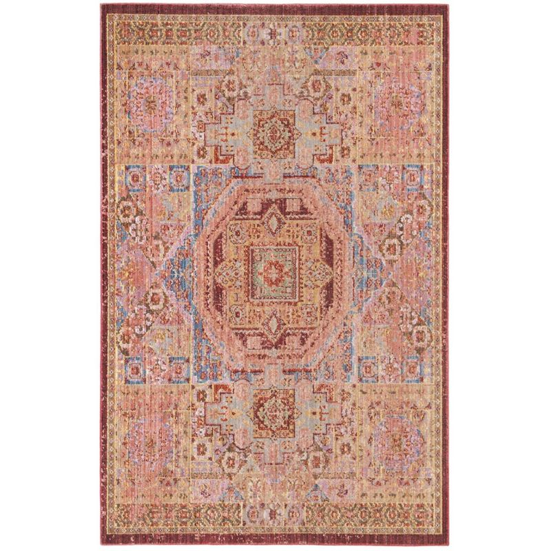 Valencia VAL216 Power Loomed Indoor Area Rug - Multi - 4'x6' - Safavieh