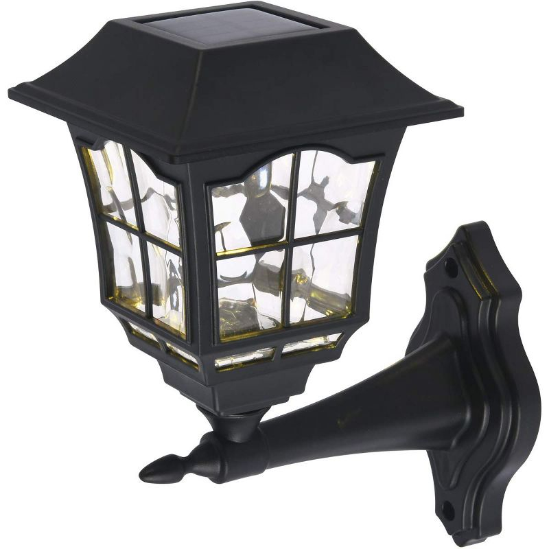 Elegant Lighting Outdoor black LED 3000K wall light in pack of 4