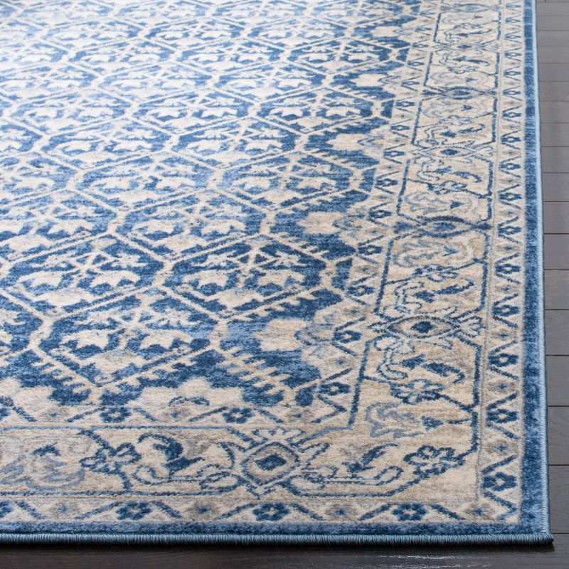 Brentwood BNT869 Power Loomed Area Rug - Navy/Light Grey - 6'x9' - Safavieh.