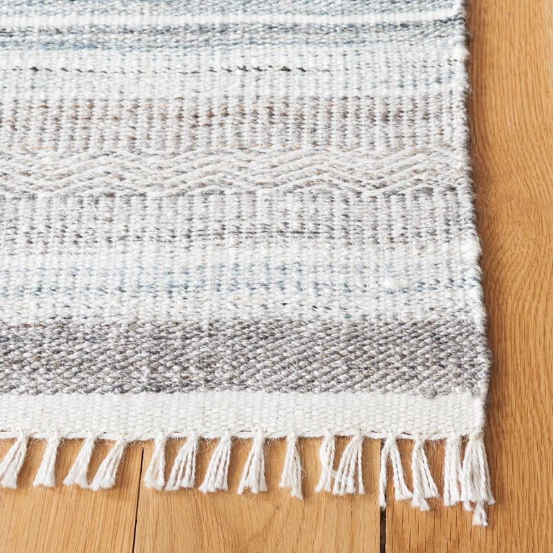 Kilim KLM275 Hand Woven Area Rug - Ivory/Grey - 8'x10' - Safavieh.