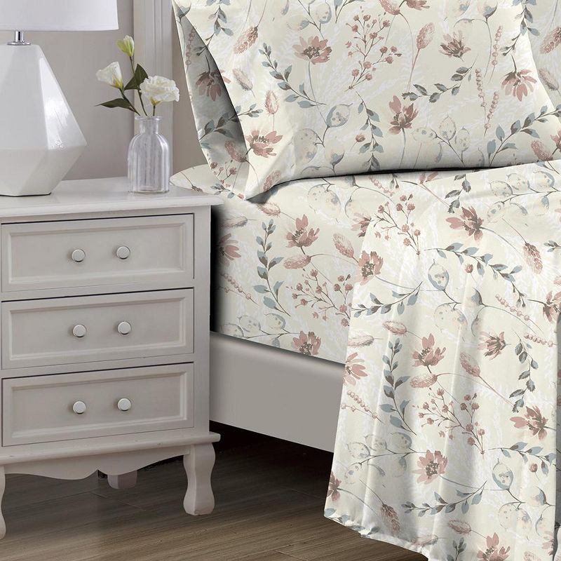 RT Designer's Collection 100% Cotton Floral Sheet Set