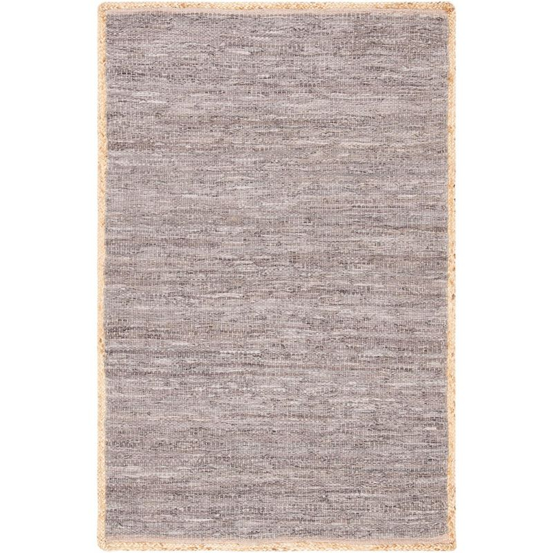Cape Cod CAP901 Woven Indoor Area Rug - Light Grey/Natural - 4'x6' - Safavieh