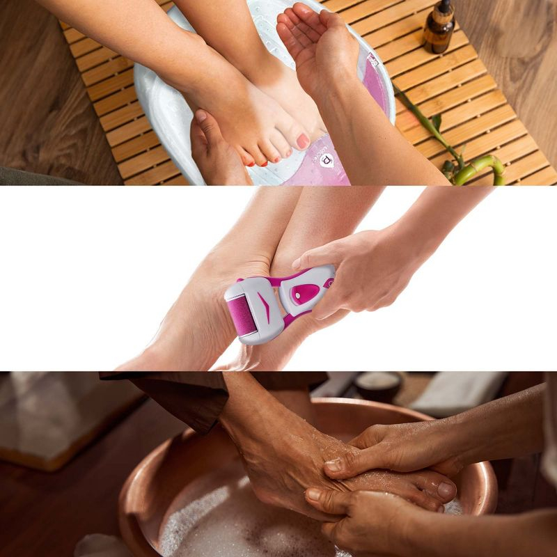 Ultimate Foot Care Bundle: Foot Spa Massager with Tea Tree Oil Foot Salt Scrub, Callus Remover, Foot Spa, and Foot Smoother