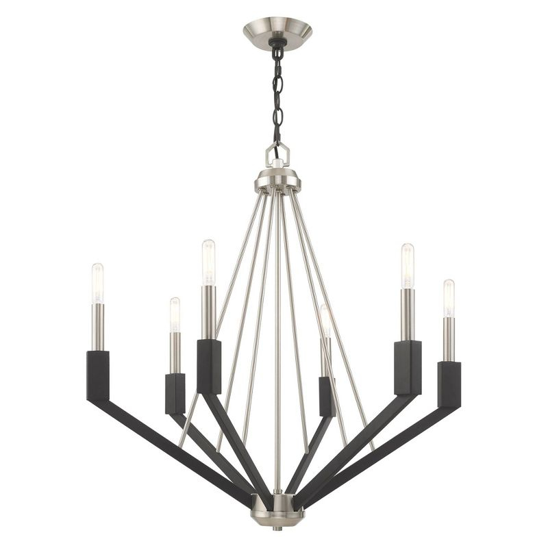 Livex Lighting Beckett 6 - Light Chandelier in  Brushed Nickel