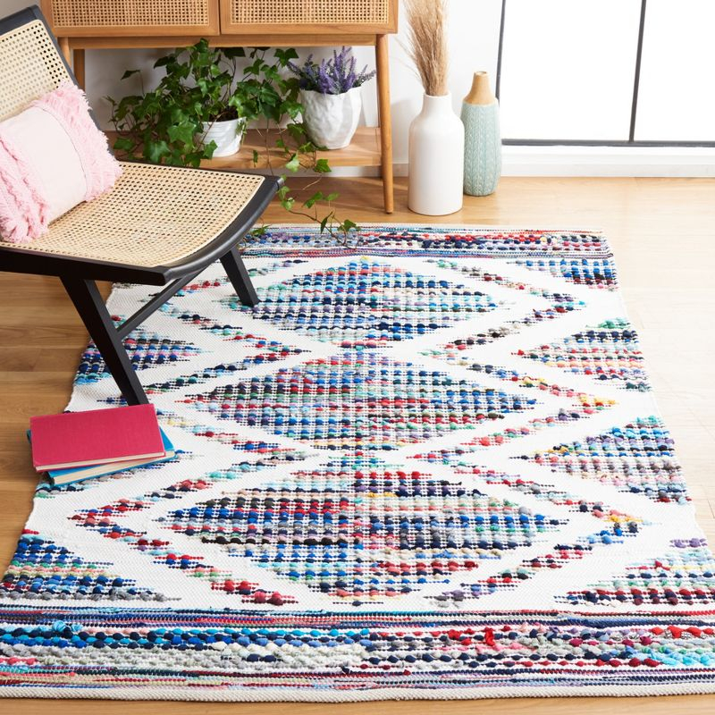 Montauk MTK817 Hand Woven Area Rug - Ivory/Blue - 5'x8' - Safavieh.