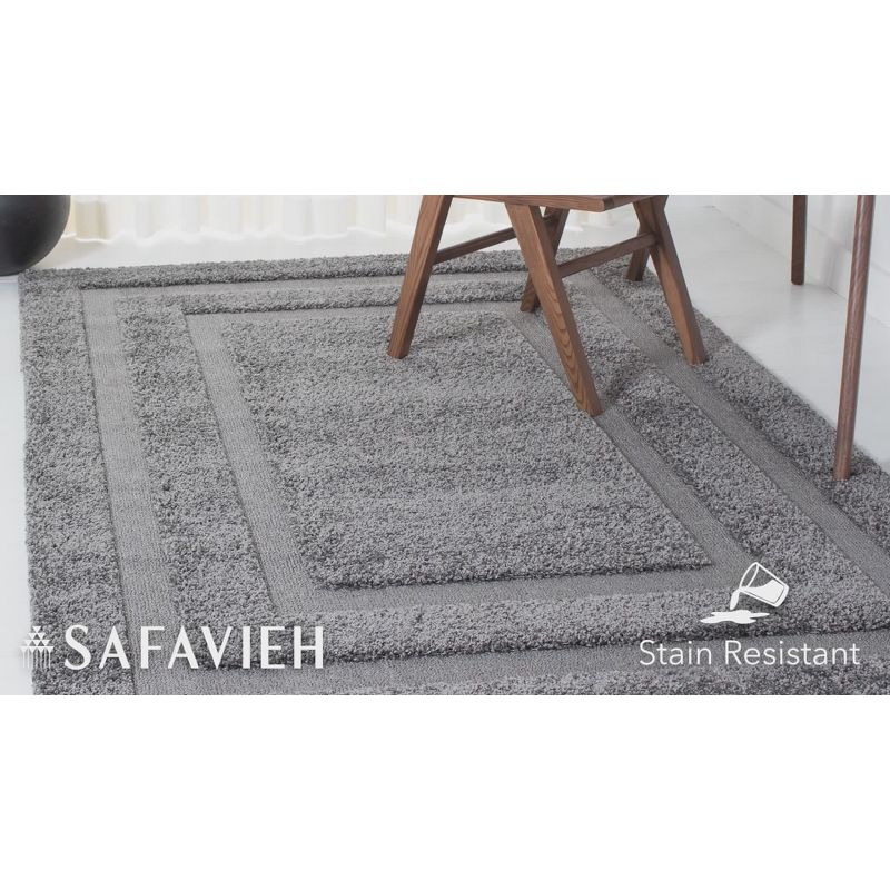 Florida Shag SG454 Power Loomed Indoor Area Rug - Beige/Beige - 4'x4' - Safavieh.